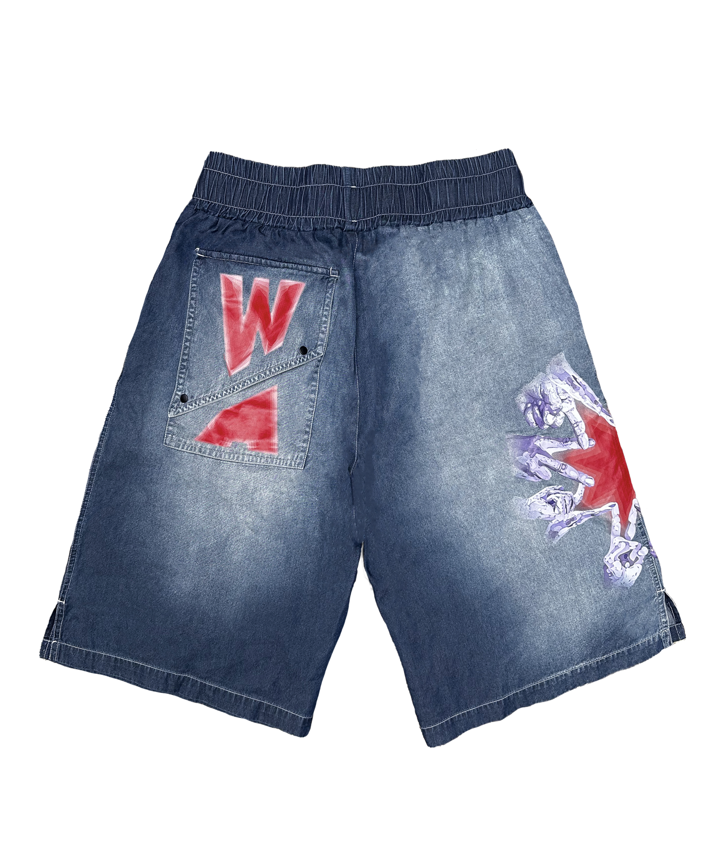 ‘The Hidden Disciples’ Utility Boxing Jorts